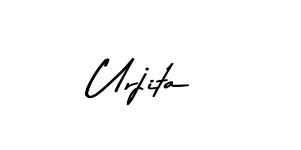 Urjita stylish signature style. Best Handwritten Sign (Asem Kandis PERSONAL USE) for my name. Handwritten Signature Collection Ideas for my name Urjita. Urjita signature style 9 images and pictures png