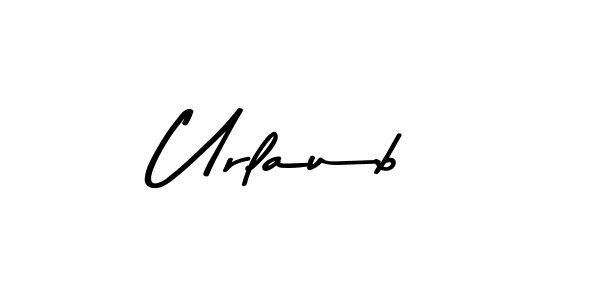 Design your own signature with our free online signature maker. With this signature software, you can create a handwritten (Asem Kandis PERSONAL USE) signature for name Urlaub. Urlaub signature style 9 images and pictures png