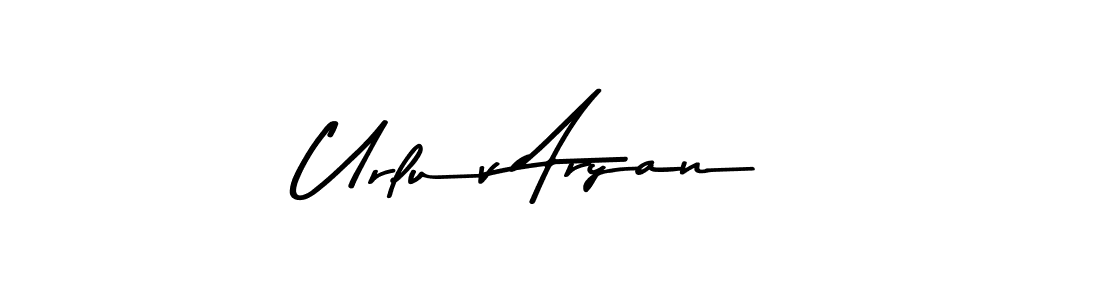 Use a signature maker to create a handwritten signature online. With this signature software, you can design (Asem Kandis PERSONAL USE) your own signature for name Urluv Aryan. Urluv Aryan signature style 9 images and pictures png