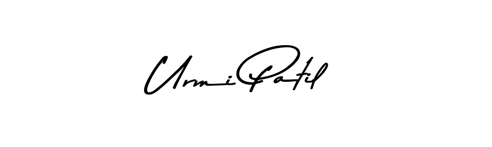 Create a beautiful signature design for name Urmi Patil. With this signature (Asem Kandis PERSONAL USE) fonts, you can make a handwritten signature for free. Urmi Patil signature style 9 images and pictures png