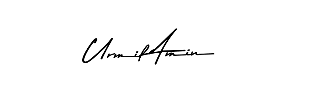 Make a beautiful signature design for name Urmil Amin. Use this online signature maker to create a handwritten signature for free. Urmil Amin signature style 9 images and pictures png