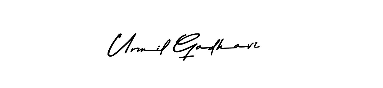You should practise on your own different ways (Asem Kandis PERSONAL USE) to write your name (Urmil Gadhavi) in signature. don't let someone else do it for you. Urmil Gadhavi signature style 9 images and pictures png