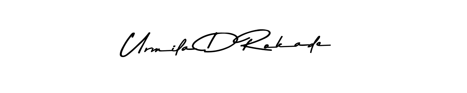 Make a beautiful signature design for name Urmila D Rokade. Use this online signature maker to create a handwritten signature for free. Urmila D Rokade signature style 9 images and pictures png