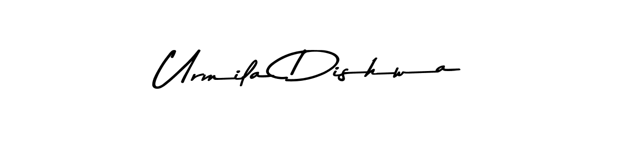 You can use this online signature creator to create a handwritten signature for the name Urmila Dishwa. This is the best online autograph maker. Urmila Dishwa signature style 9 images and pictures png