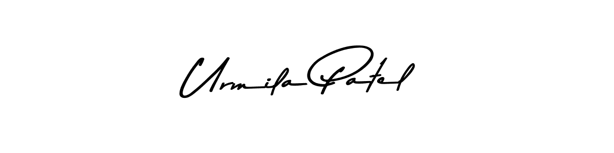 Urmila Patel stylish signature style. Best Handwritten Sign (Asem Kandis PERSONAL USE) for my name. Handwritten Signature Collection Ideas for my name Urmila Patel. Urmila Patel signature style 9 images and pictures png