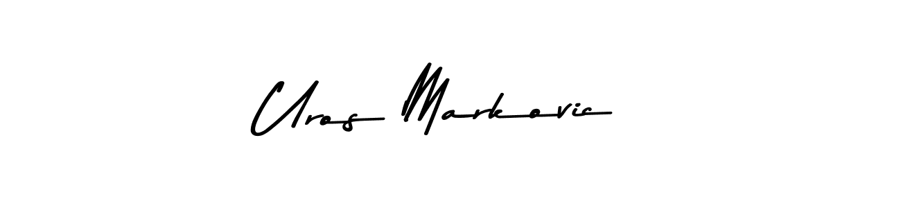 Make a beautiful signature design for name Uros Markovic. Use this online signature maker to create a handwritten signature for free. Uros Markovic signature style 9 images and pictures png