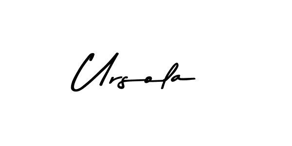 Use a signature maker to create a handwritten signature online. With this signature software, you can design (Asem Kandis PERSONAL USE) your own signature for name Ursola. Ursola signature style 9 images and pictures png