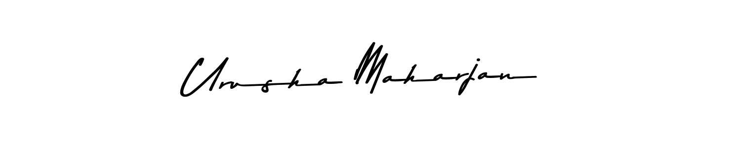 Also You can easily find your signature by using the search form. We will create Urusha Maharjan name handwritten signature images for you free of cost using Asem Kandis PERSONAL USE sign style. Urusha Maharjan signature style 9 images and pictures png