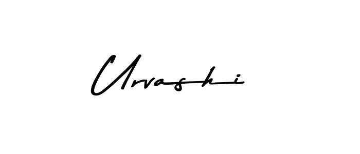 Make a beautiful signature design for name Urvashi. With this signature (Asem Kandis PERSONAL USE) style, you can create a handwritten signature for free. Urvashi signature style 9 images and pictures png