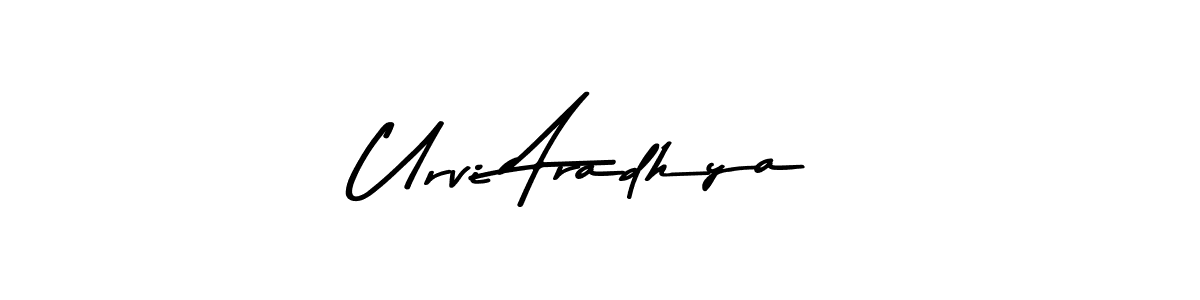 Also You can easily find your signature by using the search form. We will create Urvi Aradhya name handwritten signature images for you free of cost using Asem Kandis PERSONAL USE sign style. Urvi Aradhya signature style 9 images and pictures png