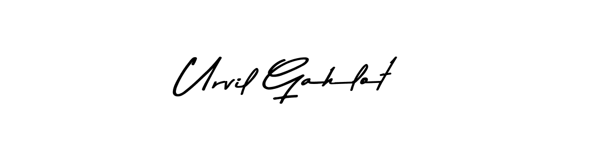 Urvil Gahlot stylish signature style. Best Handwritten Sign (Asem Kandis PERSONAL USE) for my name. Handwritten Signature Collection Ideas for my name Urvil Gahlot. Urvil Gahlot signature style 9 images and pictures png