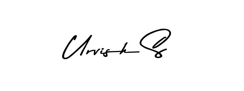 This is the best signature style for the Urvish S name. Also you like these signature font (Asem Kandis PERSONAL USE). Mix name signature. Urvish S signature style 9 images and pictures png