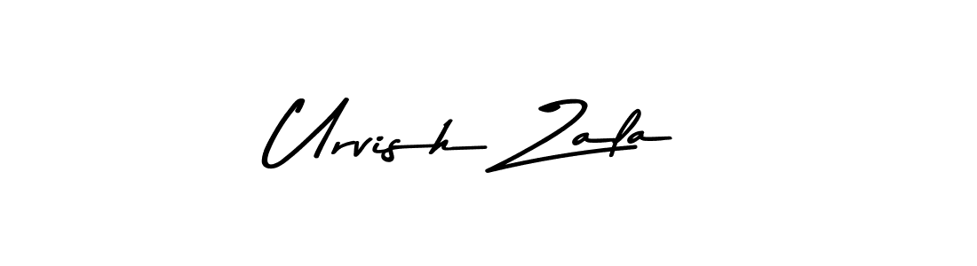 if you are searching for the best signature style for your name Urvish Zala. so please give up your signature search. here we have designed multiple signature styles  using Asem Kandis PERSONAL USE. Urvish Zala signature style 9 images and pictures png