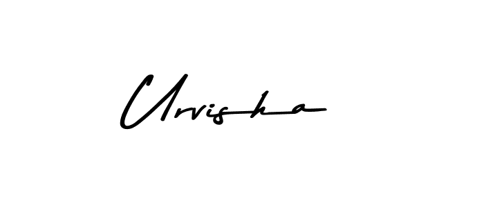 if you are searching for the best signature style for your name Urvisha. so please give up your signature search. here we have designed multiple signature styles  using Asem Kandis PERSONAL USE. Urvisha signature style 9 images and pictures png