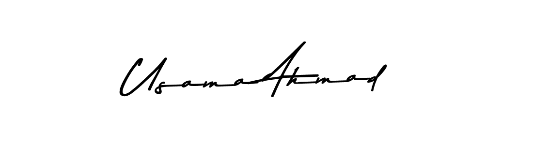 Make a beautiful signature design for name Usama Ahmad. Use this online signature maker to create a handwritten signature for free. Usama Ahmad signature style 9 images and pictures png