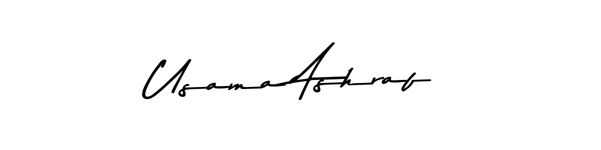 Design your own signature with our free online signature maker. With this signature software, you can create a handwritten (Asem Kandis PERSONAL USE) signature for name Usama Ashraf. Usama Ashraf signature style 9 images and pictures png