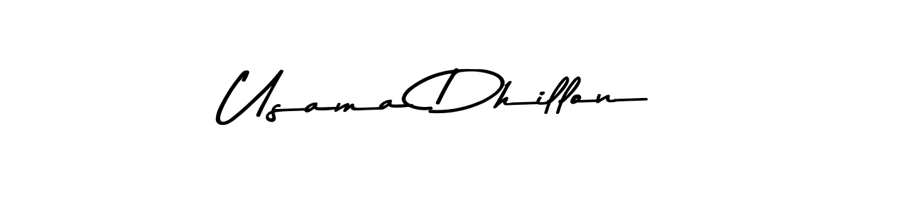 Design your own signature with our free online signature maker. With this signature software, you can create a handwritten (Asem Kandis PERSONAL USE) signature for name Usama Dhillon. Usama Dhillon signature style 9 images and pictures png