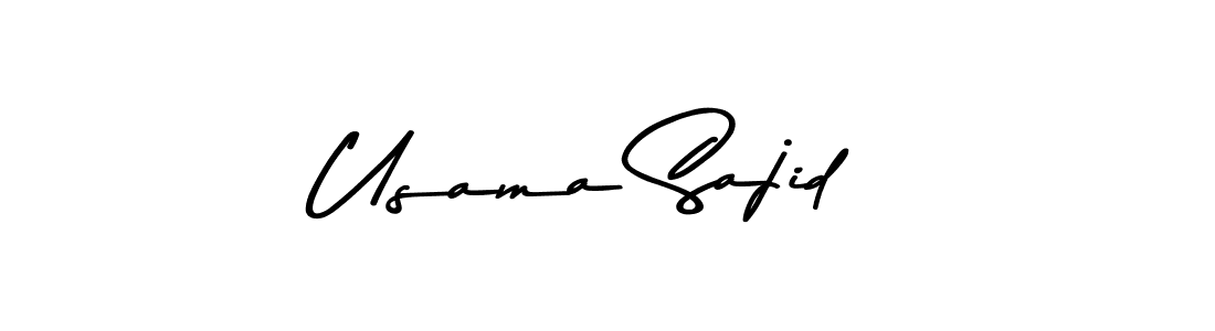 Use a signature maker to create a handwritten signature online. With this signature software, you can design (Asem Kandis PERSONAL USE) your own signature for name Usama Sajid. Usama Sajid signature style 9 images and pictures png