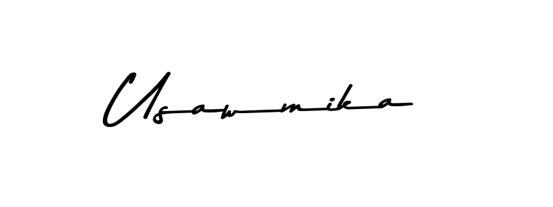 How to make Usawmika signature? Asem Kandis PERSONAL USE is a professional autograph style. Create handwritten signature for Usawmika name. Usawmika signature style 9 images and pictures png