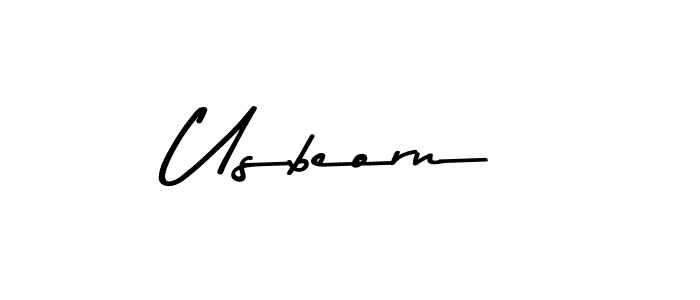 How to Draw Usbeorn signature style? Asem Kandis PERSONAL USE is a latest design signature styles for name Usbeorn. Usbeorn signature style 9 images and pictures png