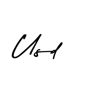 Create a beautiful signature design for name Usd. With this signature (Asem Kandis PERSONAL USE) fonts, you can make a handwritten signature for free. Usd signature style 9 images and pictures png