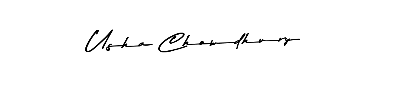 Also You can easily find your signature by using the search form. We will create Usha Chowdhury name handwritten signature images for you free of cost using Asem Kandis PERSONAL USE sign style. Usha Chowdhury signature style 9 images and pictures png