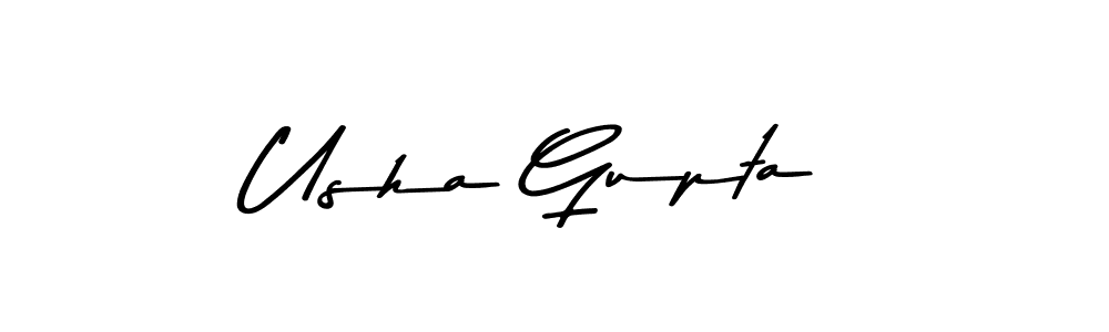 You should practise on your own different ways (Asem Kandis PERSONAL USE) to write your name (Usha Gupta) in signature. don't let someone else do it for you. Usha Gupta signature style 9 images and pictures png