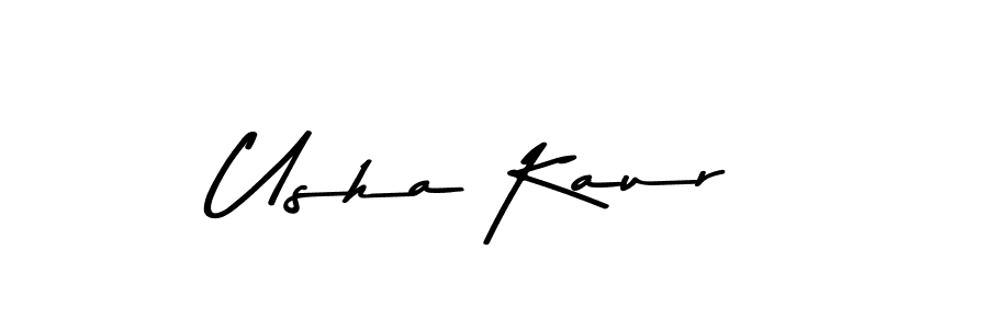Asem Kandis PERSONAL USE is a professional signature style that is perfect for those who want to add a touch of class to their signature. It is also a great choice for those who want to make their signature more unique. Get Usha Kaur name to fancy signature for free. Usha Kaur signature style 9 images and pictures png