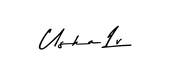 Asem Kandis PERSONAL USE is a professional signature style that is perfect for those who want to add a touch of class to their signature. It is also a great choice for those who want to make their signature more unique. Get Usha Lv name to fancy signature for free. Usha Lv signature style 9 images and pictures png