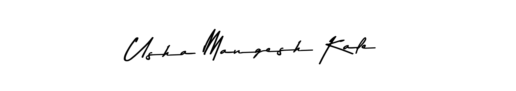 Make a beautiful signature design for name Usha Mangesh Kale. Use this online signature maker to create a handwritten signature for free. Usha Mangesh Kale signature style 9 images and pictures png