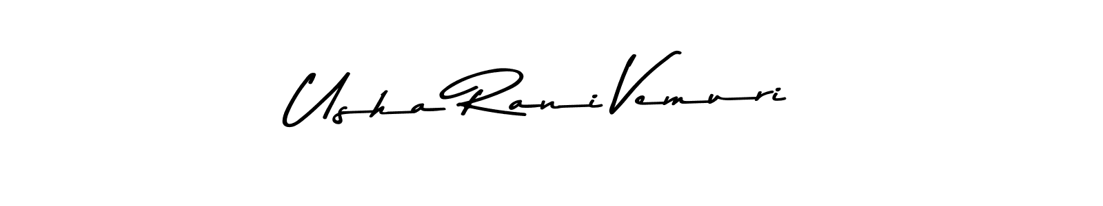 Design your own signature with our free online signature maker. With this signature software, you can create a handwritten (Asem Kandis PERSONAL USE) signature for name Usha Rani Vemuri. Usha Rani Vemuri signature style 9 images and pictures png