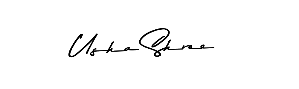 Create a beautiful signature design for name Usha Shree. With this signature (Asem Kandis PERSONAL USE) fonts, you can make a handwritten signature for free. Usha Shree signature style 9 images and pictures png