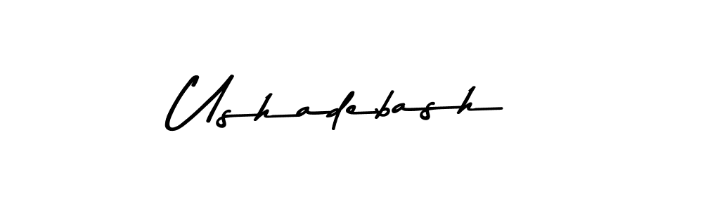 Design your own signature with our free online signature maker. With this signature software, you can create a handwritten (Asem Kandis PERSONAL USE) signature for name Ushadebash. Ushadebash signature style 9 images and pictures png