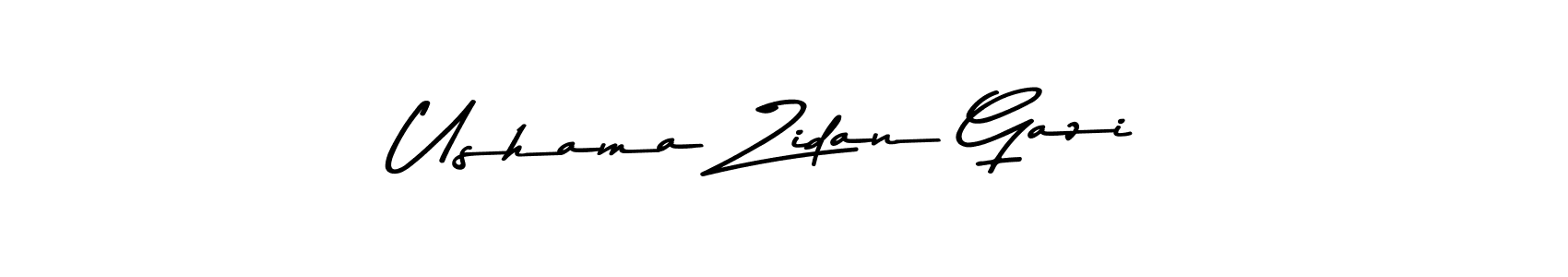 How to make Ushama Zidan Gazi signature? Asem Kandis PERSONAL USE is a professional autograph style. Create handwritten signature for Ushama Zidan Gazi name. Ushama Zidan Gazi signature style 9 images and pictures png