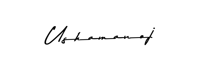 Once you've used our free online signature maker to create your best signature Asem Kandis PERSONAL USE style, it's time to enjoy all of the benefits that Ushamanoj name signing documents. Ushamanoj signature style 9 images and pictures png