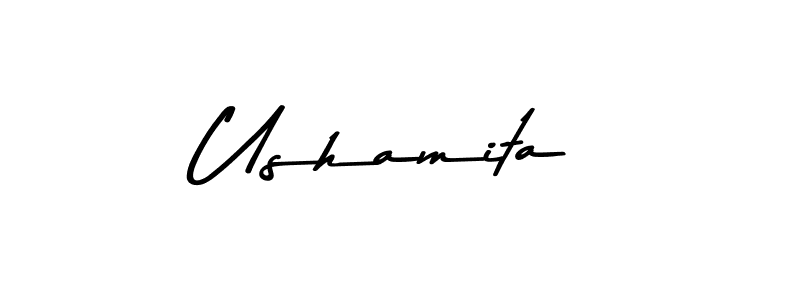 Ushamita stylish signature style. Best Handwritten Sign (Asem Kandis PERSONAL USE) for my name. Handwritten Signature Collection Ideas for my name Ushamita. Ushamita signature style 9 images and pictures png