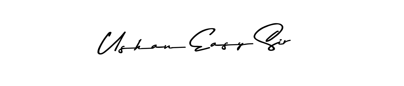 The best way (Asem Kandis PERSONAL USE) to make a short signature is to pick only two or three words in your name. The name Ushan Easy Sir include a total of six letters. For converting this name. Ushan Easy Sir signature style 9 images and pictures png