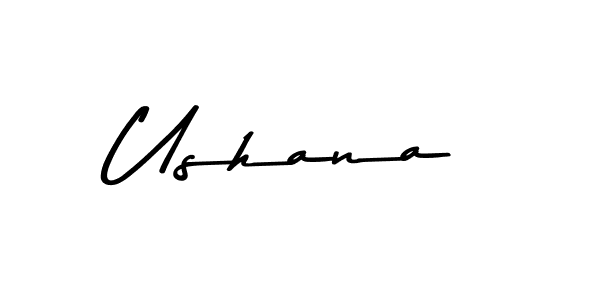 Create a beautiful signature design for name Ushana. With this signature (Asem Kandis PERSONAL USE) fonts, you can make a handwritten signature for free. Ushana signature style 9 images and pictures png