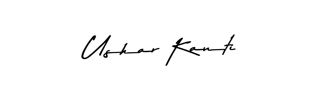 How to make Ushar Kanti name signature. Use Asem Kandis PERSONAL USE style for creating short signs online. This is the latest handwritten sign. Ushar Kanti signature style 9 images and pictures png