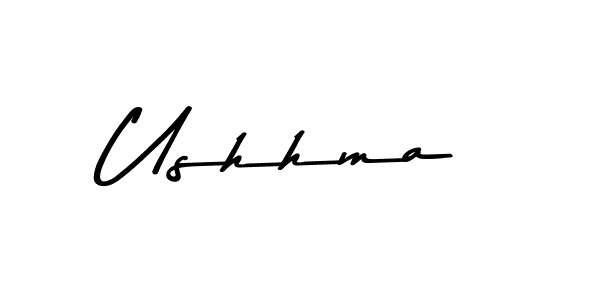 How to make Ushhma name signature. Use Asem Kandis PERSONAL USE style for creating short signs online. This is the latest handwritten sign. Ushhma signature style 9 images and pictures png