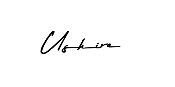 Create a beautiful signature design for name Ushire. With this signature (Asem Kandis PERSONAL USE) fonts, you can make a handwritten signature for free. Ushire signature style 9 images and pictures png