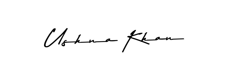 Make a beautiful signature design for name Ushna Khan. Use this online signature maker to create a handwritten signature for free. Ushna Khan signature style 9 images and pictures png