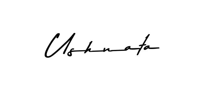 Create a beautiful signature design for name Ushnata. With this signature (Asem Kandis PERSONAL USE) fonts, you can make a handwritten signature for free. Ushnata signature style 9 images and pictures png