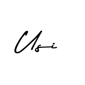 You should practise on your own different ways (Asem Kandis PERSONAL USE) to write your name (Usi) in signature. don't let someone else do it for you. Usi signature style 9 images and pictures png
