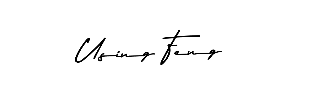 Design your own signature with our free online signature maker. With this signature software, you can create a handwritten (Asem Kandis PERSONAL USE) signature for name Using Feng. Using Feng signature style 9 images and pictures png