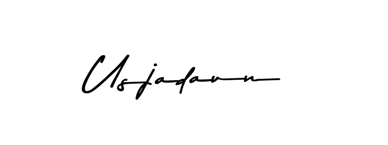 Make a beautiful signature design for name Usjadaun. Use this online signature maker to create a handwritten signature for free. Usjadaun signature style 9 images and pictures png