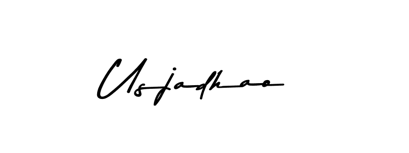 Use a signature maker to create a handwritten signature online. With this signature software, you can design (Asem Kandis PERSONAL USE) your own signature for name Usjadhao. Usjadhao signature style 9 images and pictures png