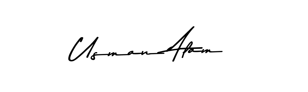 Usman Alam stylish signature style. Best Handwritten Sign (Asem Kandis PERSONAL USE) for my name. Handwritten Signature Collection Ideas for my name Usman Alam. Usman Alam signature style 9 images and pictures png