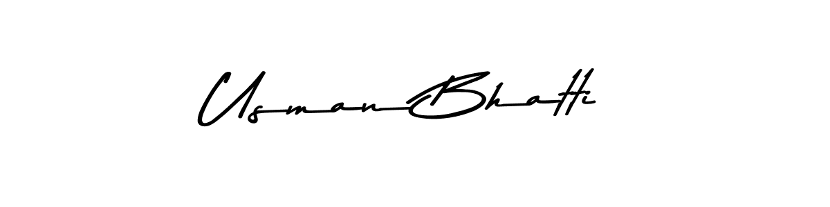 Similarly Asem Kandis PERSONAL USE is the best handwritten signature design. Signature creator online .You can use it as an online autograph creator for name Usman Bhatti. Usman Bhatti signature style 9 images and pictures png