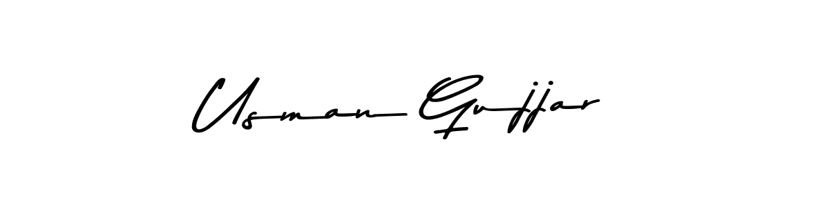 Usman Gujjar stylish signature style. Best Handwritten Sign (Asem Kandis PERSONAL USE) for my name. Handwritten Signature Collection Ideas for my name Usman Gujjar. Usman Gujjar signature style 9 images and pictures png